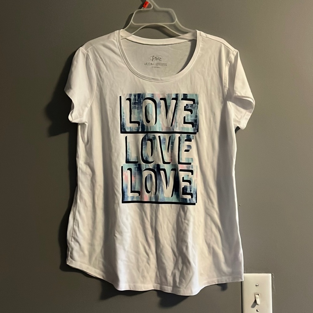 Girls justice shirts size 14/16